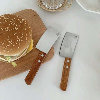 มีดอีโต้เล็ก mini ด้ามไม้ มีดบังตอจิ๋ว  mini kitchen knife