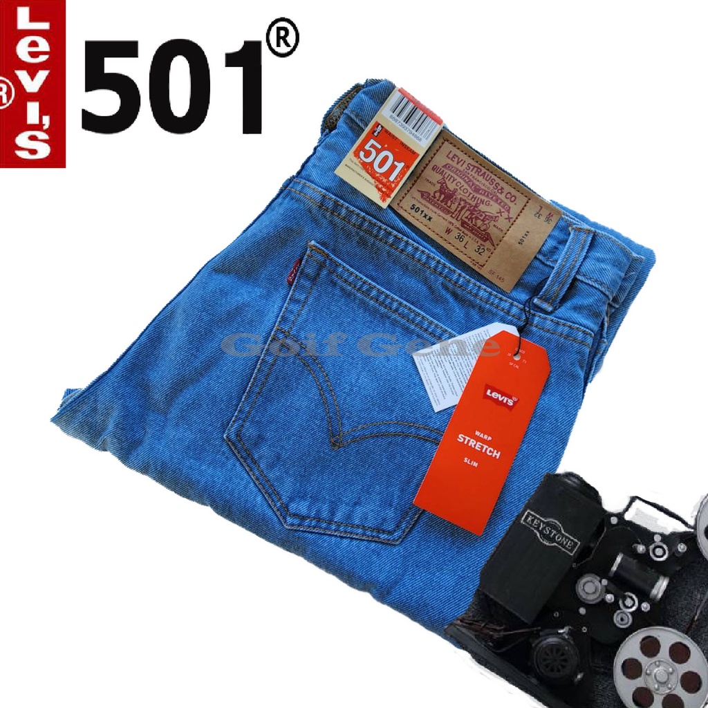 Levi;s 501 กางเกงยีนส์ ทรงกระบอกใหญ่ สี Jeans 3 สินค้าพร้อมส่ง1