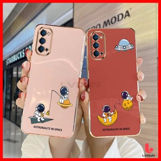 เคส OPPO Reno4 Reno5 A93 A94 Reno6 5G Reno7 5G Reno8 5G Astronaut Soft Case 2B-XQ