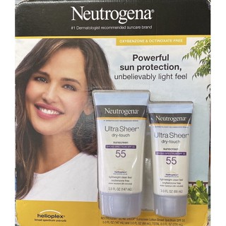 Neutrogena Ultra Sheer Dry-Touch ครีมกันแดด Broad Spectrum SPF 55, 147ml+88ml