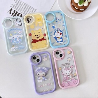 (พร้อมส่งจากไทย) เคส iPhone เคสประกบกันกล้องกลมลายการ์ตูน 14 14Pro 14ProMax