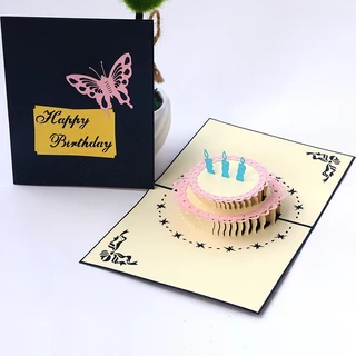 พร้อมส่ง ขายดี มี32แบบ การ์ดอวยพรวันเกิด🎂 Birthday Card Pop up 3D ป๊อปอัพ 3มิติ