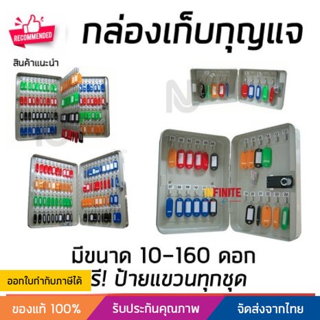 กล่องกุญแจ ตู้เก็บกุญแจ เก็บลูกกุญแจ แถมฟรีป้ายแขวน จำนวน 10-160 ดอก