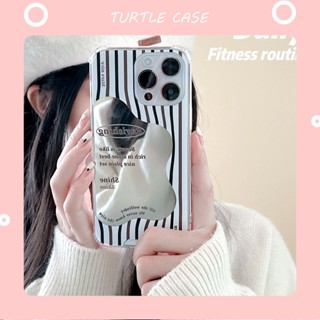 [พร้อมส่ง] ใหม่ เคสป้องกันโทรศัพท์มือถือซิลิโคน ลายข้อความ มีกระจก สําหรับ Apple iPhone 14 13 12 11 PROMAX XS XR XSMAX SE2020 6 7 8PLUS MINI