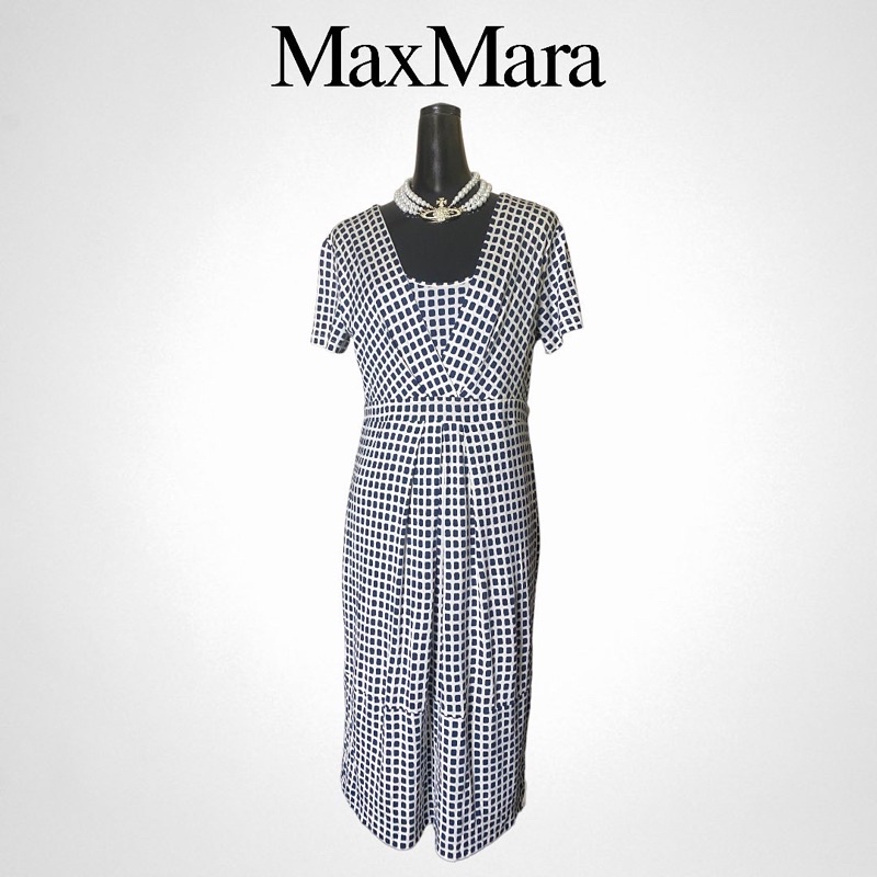 🌸Max Mara Dress ผ้าคอตตอลผสมผ้าไหม