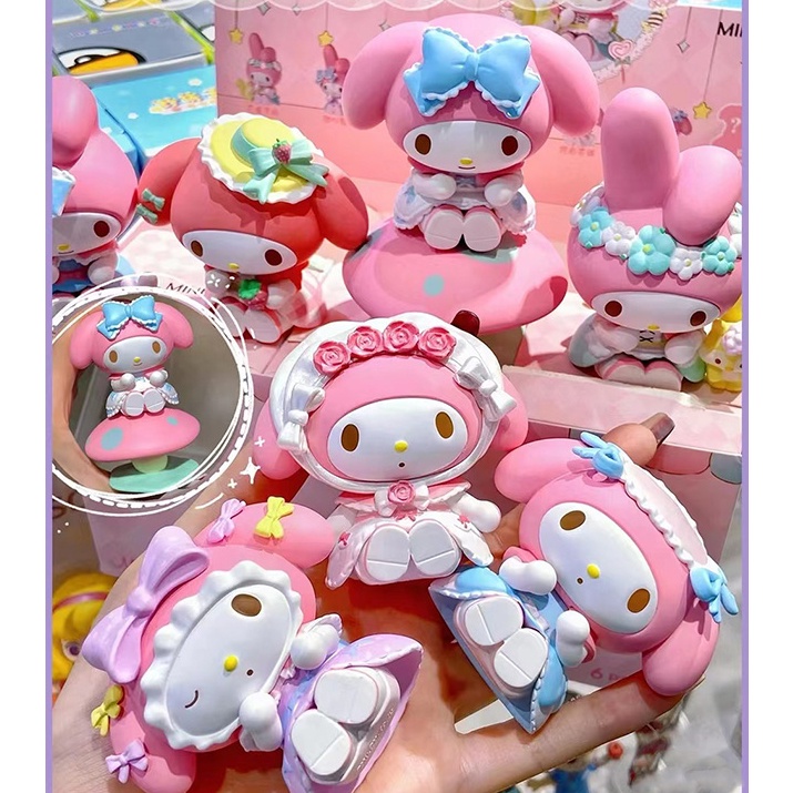 Sanrio x MINISO Mystery Boxes MY MELODY กล่องสุ่ม ฟิกเกอร์ลับ ของเล่นสะสม