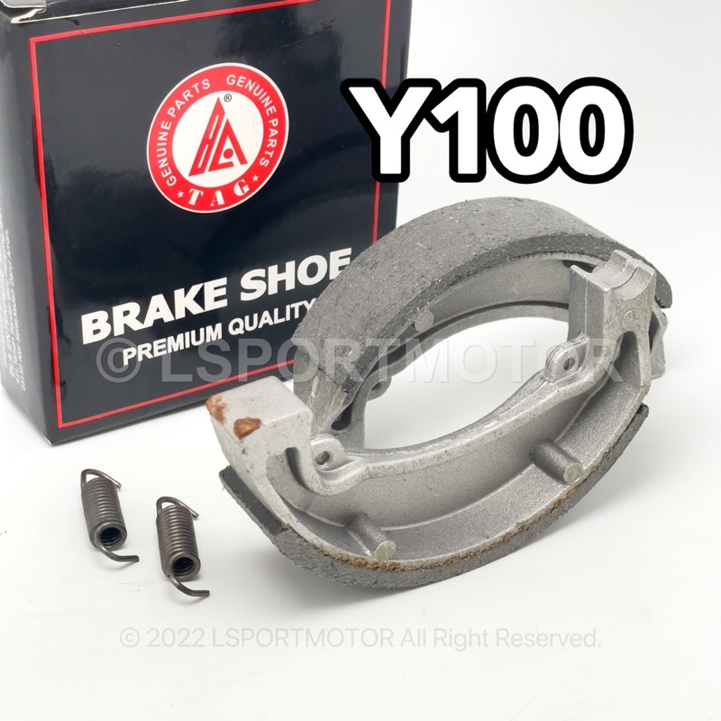 YAMAHA Y100 SPORT BRAKE SHOE (STANDARD) รองเท้าเบรกหลัง SPORT Y100