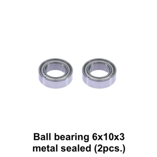 Ball bearing 6x10x3 metal sealed (2pcs.)