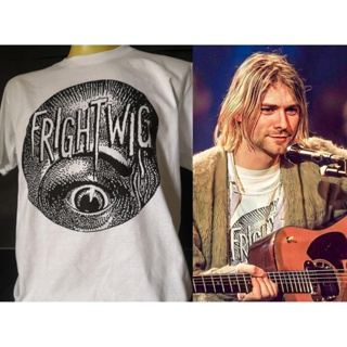 เสื้อยืดเสื้อวงนำเข้า Kurt Cobain Frightwig MTV Unplugged Nirvana Grunge Retro Style Vintage T-shirt_16