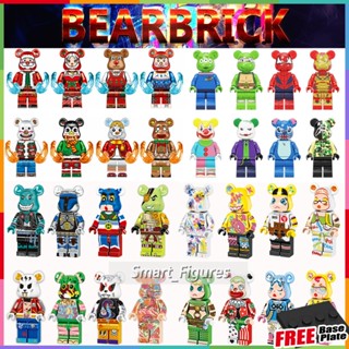 ชุดหมี 8 ประเภท Minifigures Iron Man Bear Watermelon Bear Hip-Hop Bear ของเล่นของขวัญ Mini Figures Brickbear