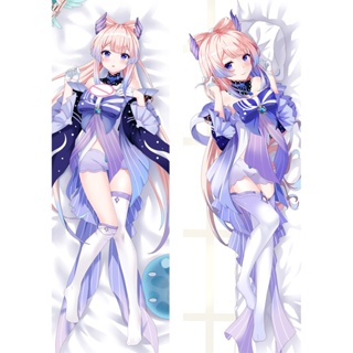 ปลอกหมอน พิมพ์ลาย Genshin Impact Sangonomiya Kokomi Dakimakura ขนาด 60x180 ซม. สองด้าน สําหรับกอดร่างกาย