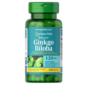 exp 8/26 Puritans Pride - Ginkgo Biloba 120 mg 100 Capsules / 60 mg 120 tablets