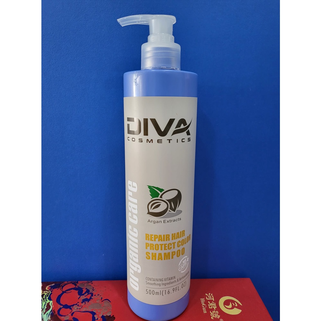 แชมพูสระผม ดีว่าคอสเมติกรีแพร์ Diva Cosmetics Repair Hair Protect Color Shampoo 500 มล.