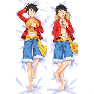 วันพีช Dakimakura ลิงสุดหล่อ D. ปลอกหมอนอิง ลายอนิเมะ Luffy Otaku Pilow waifu สไตล์ญี่ปุ่น สําหรับตกแต่งบ้าน