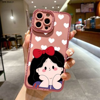 Realme C21 C21Y C25Y C25 C25S C12 C35 C20 C20A C15 C11 2021 เคสเรียวมี สำหรับ Cartoon Cute Snow White เคส เคสโทรศัพท์ เคสมือถือ Full Back Cover Soft Case Protective Shockproof Casing