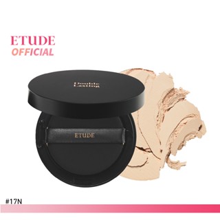 ETUDE Double Lasting Pact (11 g) #17N1 Neutral Vanilla อีทูดี้ แป้งฝุ่นอัดแข็ง ให้สัมผัสบางเบา แต่ปกปิดเนียน