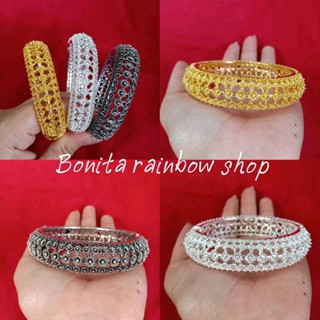 กำไลทอง กำไลลายพิกุล ทำไมเจ้าสาว เครื่องประดับชุดไทย มี 3 สี กำไลสำหรับผู้ใหญ่