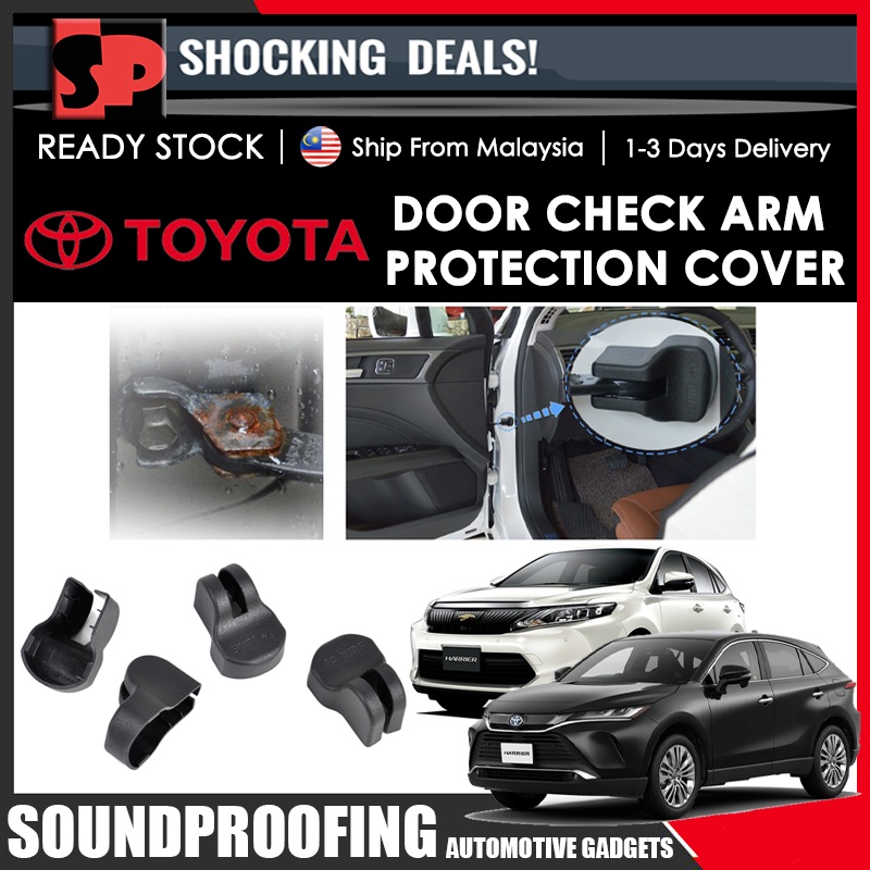 Toyota Harrier XU80 XU60 ฝาครอบป้องกันแขนตรวจสอบประตู 4 ชิ้น