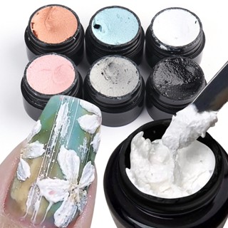 [B_398] 5g Nail Gel Quick Engraved Skin-Friendly 3D Polish Plaster Effect Gypsum Glue for Female