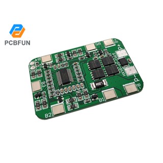 Pcbfun บอร์ดชาร์จแบตเตอรี่ 6S 14A 25.2V PCB BMS สําหรับ 18650 Li-ion