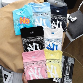 เสื้อยืดฤดูร้อน New MLB สาวกต้องไม่พลาด NY LA เสื้อยืดคอกลมMLB_03