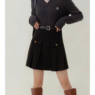 TWOHANDHII MINI WOOL SKIRT