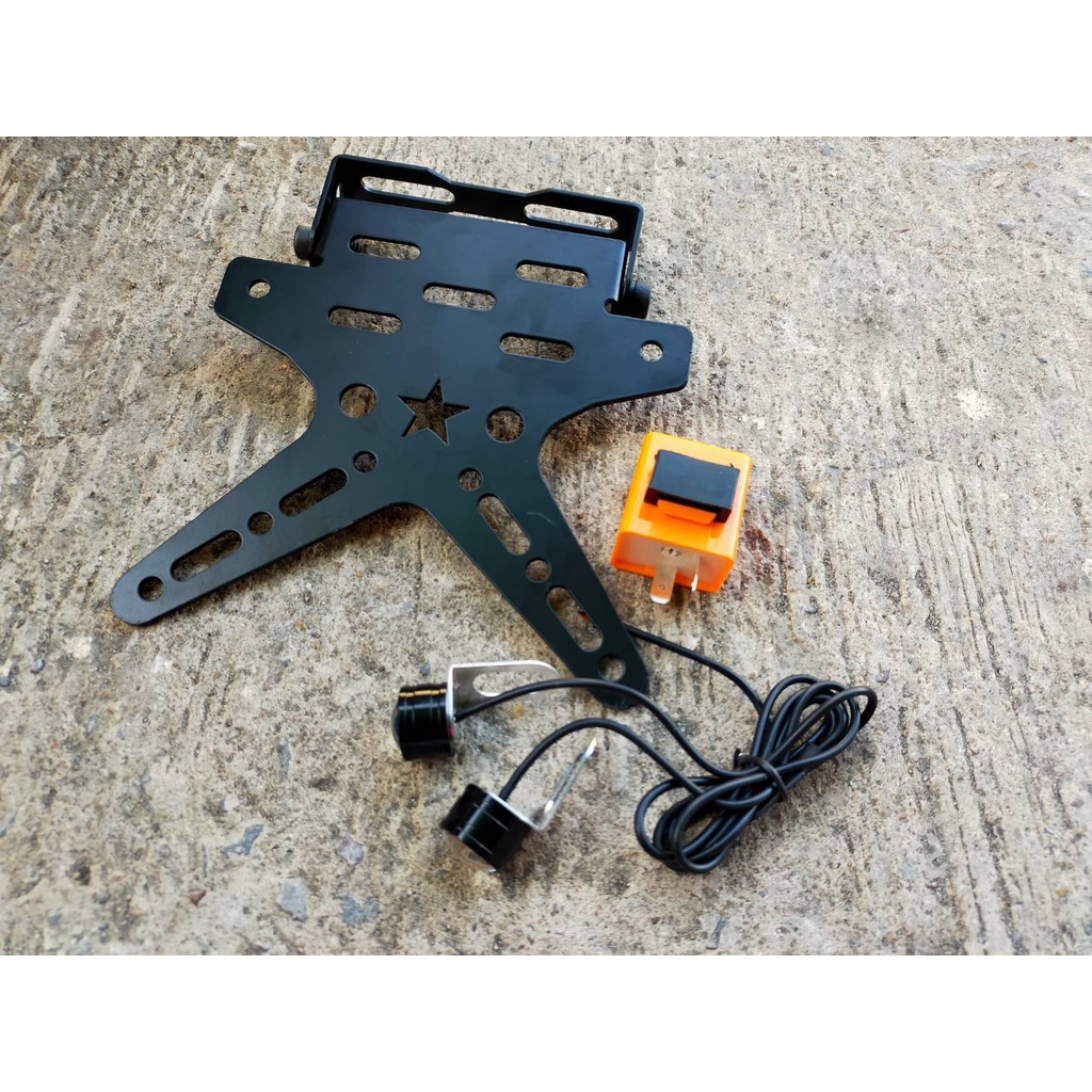 ท้ายสั้น พร้อม ไฟตาเเมว เเละ รีเลย์ สำหรับ cbr 150 r /250/300/500 , ninja /z 300-400 (เปลี่ยนน๊อตยึด