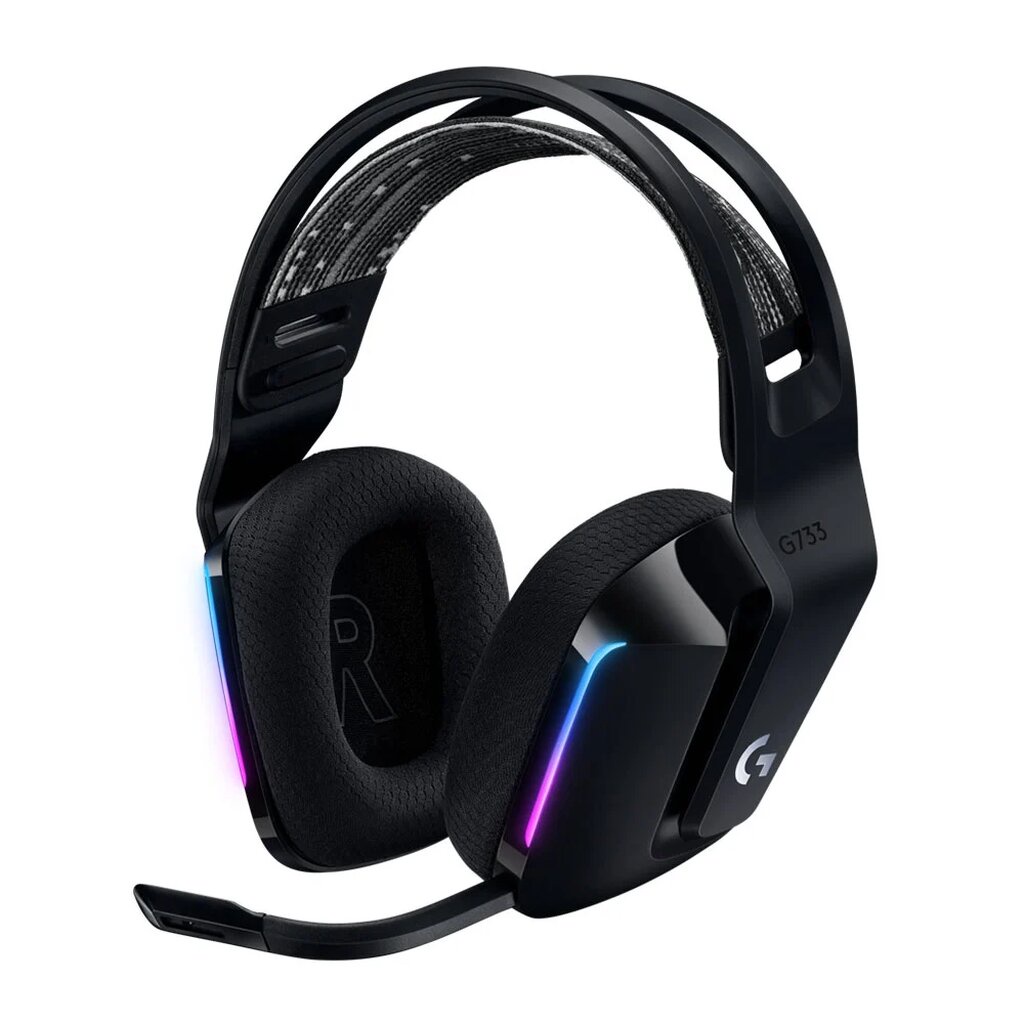 Logitech G733 black LIGHTSPEED Wireless GAMING HEADSET PRO-G Driver and RGB รับประกัน 2 ปี