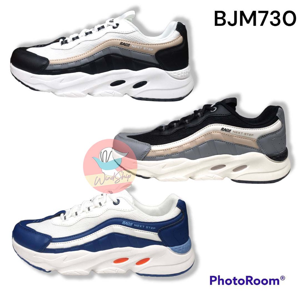 BAOJI BJM 730 รองเท้าผ้าใบเบาจิ เบาจิ รองเท้ากีฬา ใส่วิ่ง ใส่เที่ยวได้