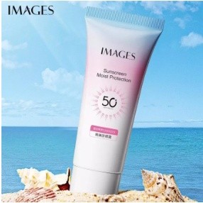 ครีมกันแดด IMAGES SPF 50 กันแดดหน้าใส กันแดดหน้า กันแดดตัว กันแดดซึมไว ไม่เหนียว Sunscreen Moist Protection 30g.