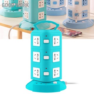 Good Work Power Strip Tower Type Multifunctional Socket Outlet Overload Protection Portable with USB Port 220V 10A