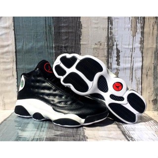 ของแท้ 100% Air Jordan 13 Retro AJ13 รองเท้าบาสเก็ตบอล สีดํา ขาว สะท้อนแสง 3M ILWJ