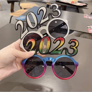 🔥พร้อมส่ง🔥แว่นตาปาร์ตี้ แว่นตา2023 รูปทรงน่ารัก หลากสี