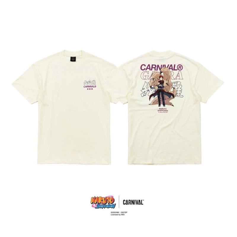 Carnival x Naruto Spippuden Gaara T-Shirt Black