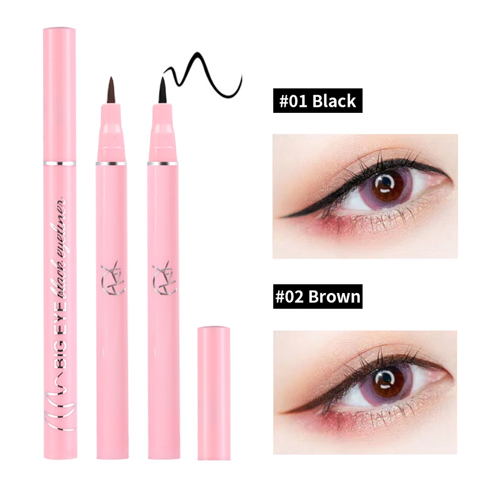 ปากกาอายไลเนอร์ เนื้อแมตต์ สีน้ําตาล สีดํา กันน้ํา กันเหงื่อ ติดทนนาน แห้งเร็ว