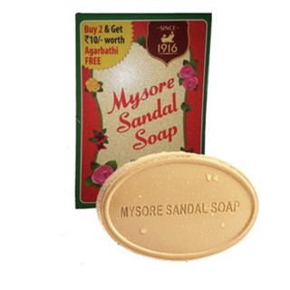 สบู่ Mysore Sandal Soap สบู่ชื่อดัง ของอินเดีย สบู่หอมน้ำมันแก่นจันทร์ ของแท้ 75g