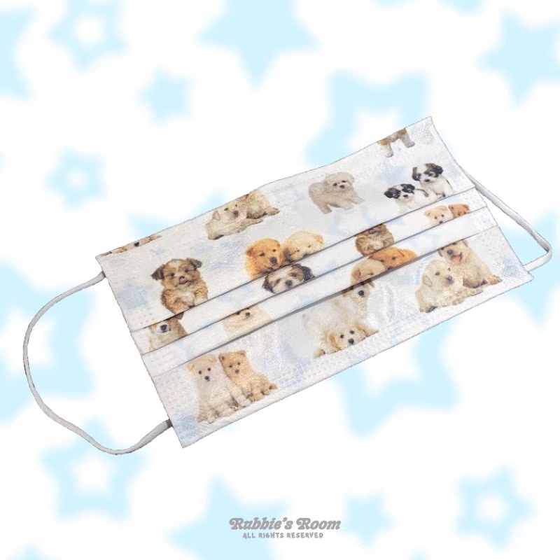 [ พร้อมส่ง  ] Rubbie’s Room Mask หน้ากากอนามัย แมส ลายน้องหมา รับบี้รูม