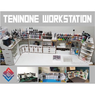 ชั้นวางสีและอุปกรณ์โมเดล TENINONE WORKSTAION (made in thailand)