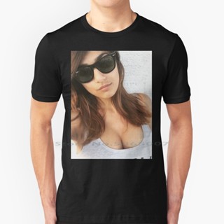 [S-5XL]Mia Khalifa T Shirt 100% Cotton Mia Khalifa Boobs Lebanese American Cute Xxx Sunglasses Beauty Cleavage Big _42