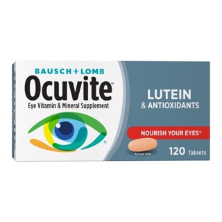 พร้อมส่ง Ocuvite Vitamin &amp; Mineral Supplement Tablets with Lutein, 120 Count Bottle บำรุงสายตานำเข้าจากอเมริกา