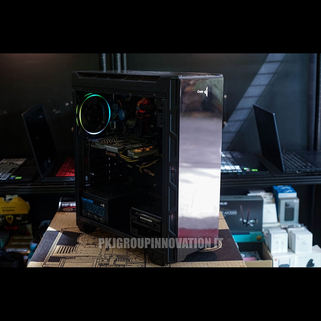 คอมเล่นเกมส์ Gview I3-9100F Ram 16GB GTX1660 Super SSD 120GB HDD WD500GB