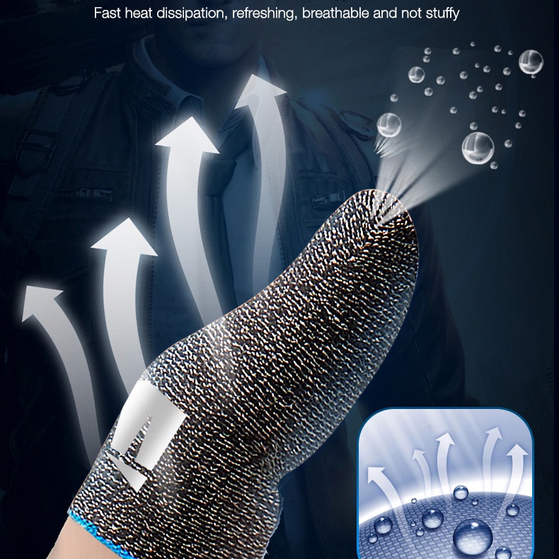 BlueWow Professional player Finger sleeves for Gaming High-end Product Mobile Phone Gaming Sweat-Proof Finger Cover Fingertip Gloves Game
