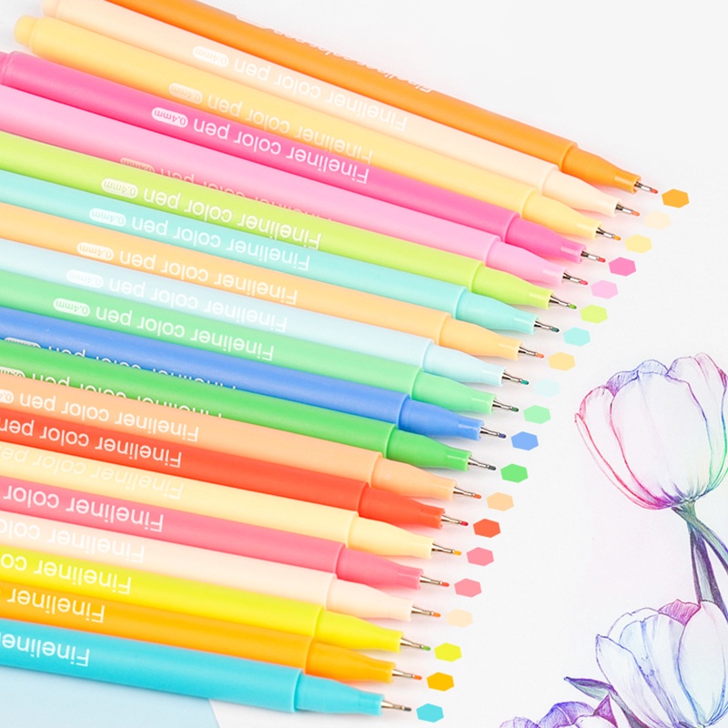 ชุดปากกามาร์กเกอร์ Morandi Fineliner ขนาด 0.4 มม. สําหรับตกแต่งสมุดภาพ จํานวน 10 ชิ้น