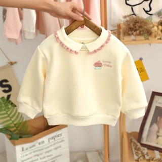 [Babycat] พร้อมส่ง ขายดี เสื้อกันหนาว คอปกโปโล ผ้าฟลีซ แบบหนา สไตล์เกาหลี ญี่ปุ่น แฟชั่นฤดูใบไม้ร่วง ฤดูหนาว สําหรับเด็กผู้หญิง 2022