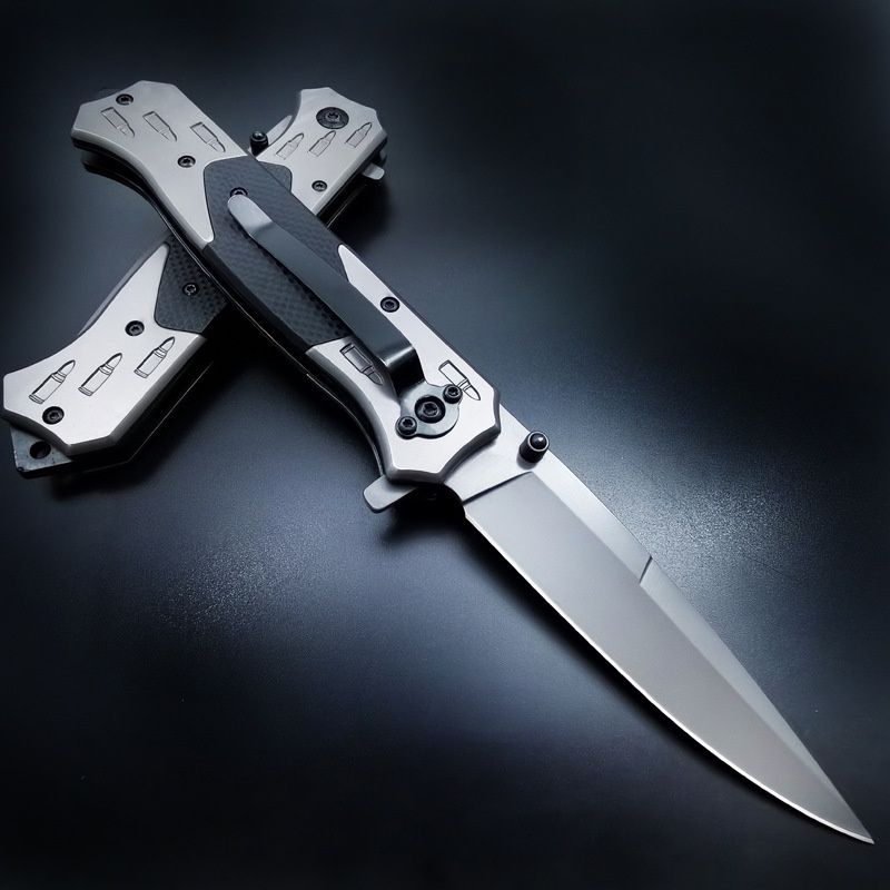 มีดพับพกพา F126 มีดพับเดินป่า แสตนเลสG10  ปอกผลไม้  Browning folding camping knife