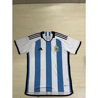 เสื้อกีฬาแขนสั้น ลายทีมชาติฟุตบอล Argentina Jersey Home 22-23 ชุดเหย้า สําหรับผู้ชาย