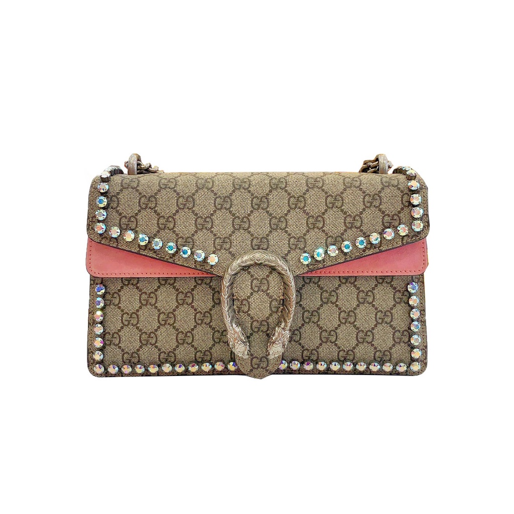 ♣Gucci Gucci Dionysus Bag Women s Color Matching Shoulder Bag WOC Diagonal Chain Bag