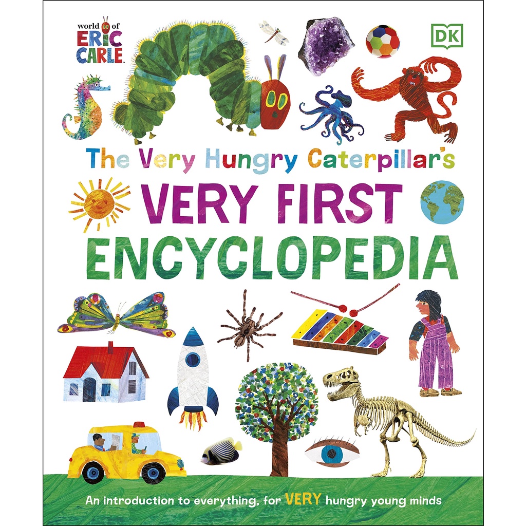 Very Hungry Caterpillar's Very First Encyclopedia DK หนังสือเด็ก สารานุกรม หนอนจอมหิว ภาษาอังกฤษ ปกแข็ง #02587 [Z]