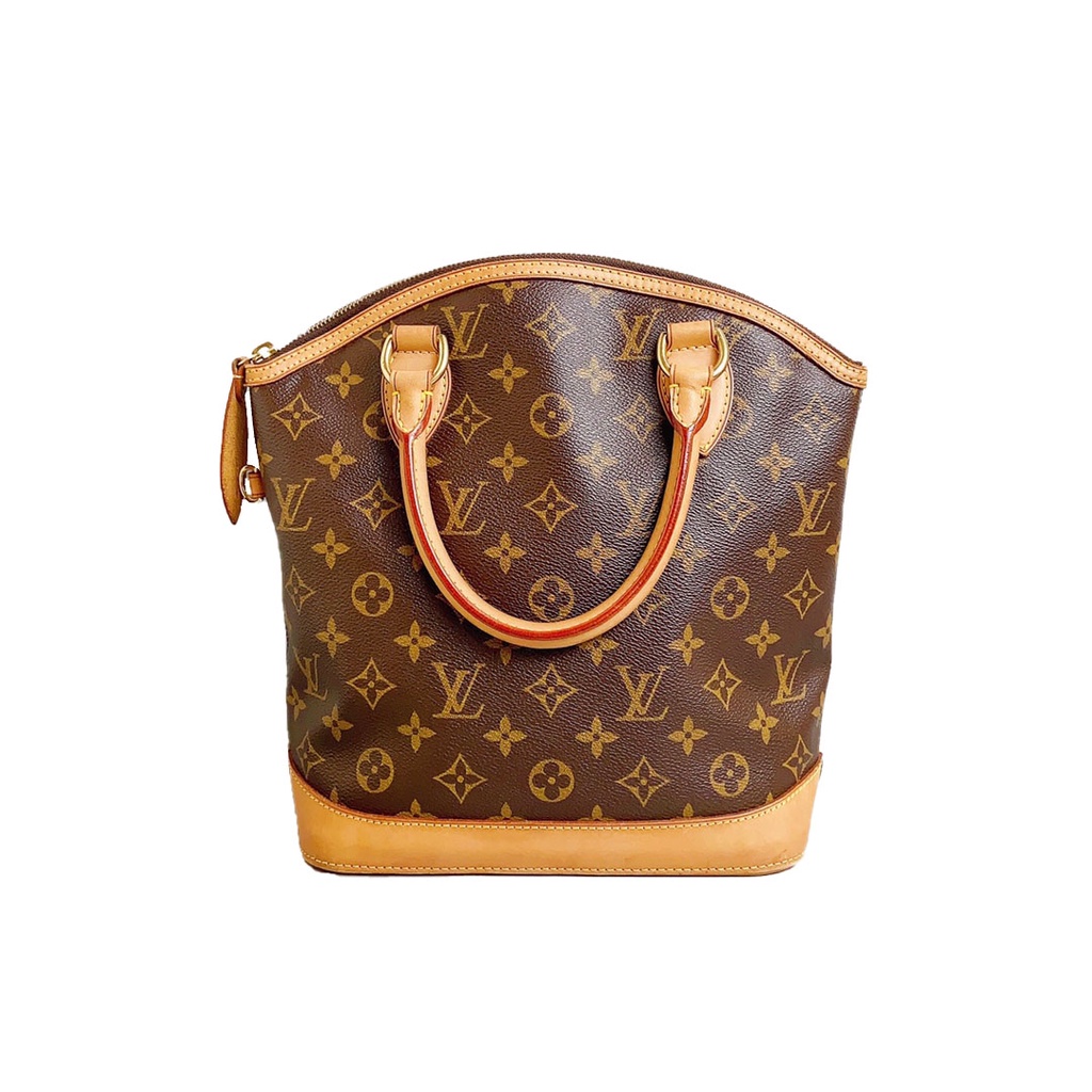 ❐►✾LV Louis Vuitton กระเป๋ามือสอง กระเป๋าถือสุภาพสตรี presbyopic แท้