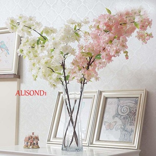 Alisond1 ดอกซากุระประดิษฐ์ ผ้าไหม สําหรับตกแต่งโต๊ะ งานแต่งงาน